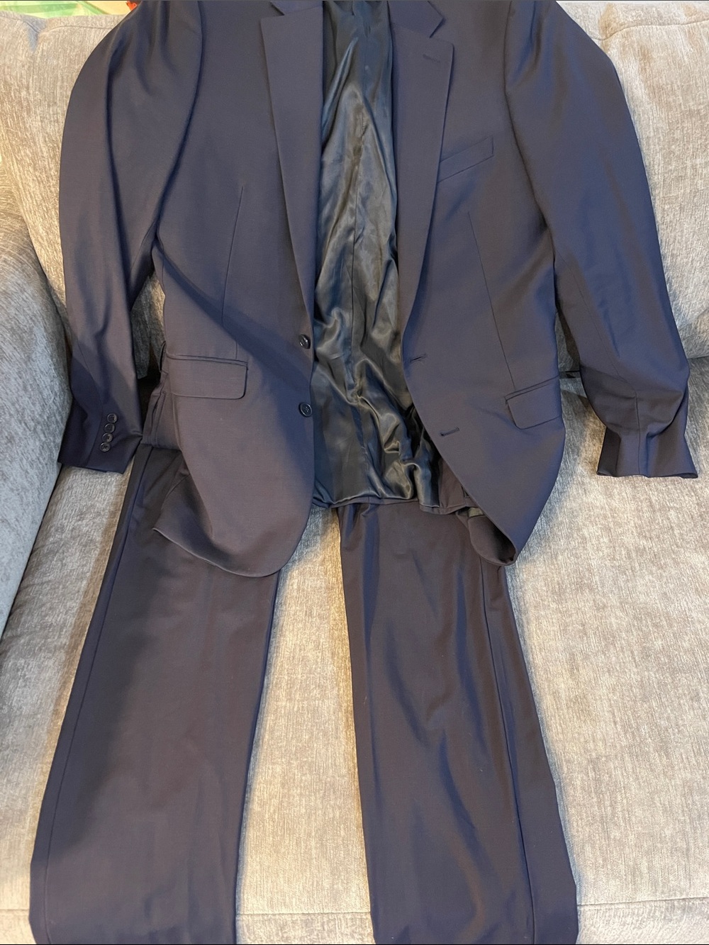 Calvin Klein Men's Dark Navy Two-Piece Suit